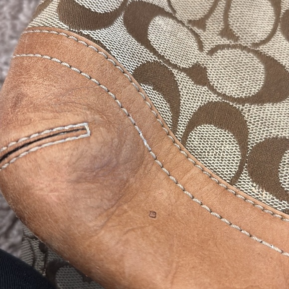 Coach  W Signature Logo W/Leather Trim Bag - Picture 11 of 12